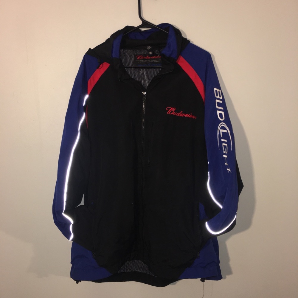 Budweiser Bud-light Rain Coat Jacket